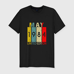 Футболка slim-fit 1984 - Май, цвет: черный