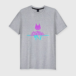 Футболка slim-fit Stray Violet, цвет: меланж