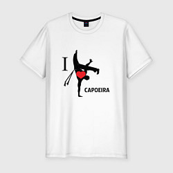 Футболка slim-fit I LOVE CAPOEIRA, цвет: белый