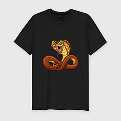 Мужская slim-футболка Для любителей змей