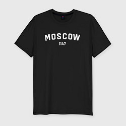 Футболка slim-fit MOSCOW 1147, цвет: черный