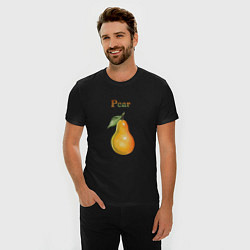 Футболка slim-fit Pear груша, цвет: черный — фото 2