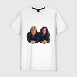 Футболка slim-fit Modern Talking band, цвет: белый