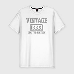 Футболка slim-fit Vintage 1993 Limited Edition, цвет: белый