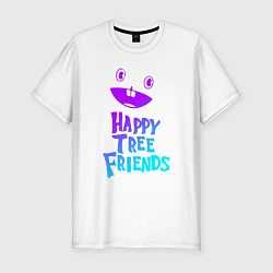 Футболка slim-fit Happy Three Friends - NEON, цвет: белый