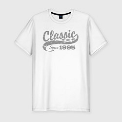 Футболка slim-fit Классический с 1995, цвет: белый