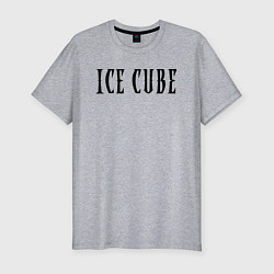 Футболка slim-fit Ice Cube - logo, цвет: меланж