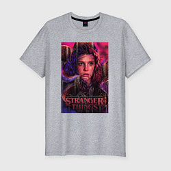 Мужская slim-футболка Stranger Things eleven