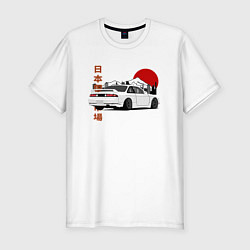 Футболка slim-fit Nissan Silvia S14 Sr20 Japan Car, цвет: белый