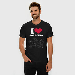 Футболка slim-fit I love Capoeira line graph battle, цвет: черный — фото 2