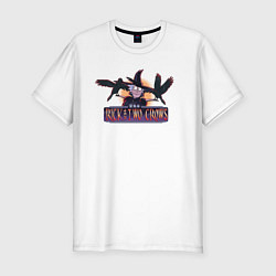 Мужская slim-футболка Rick and Two crows