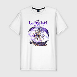 Футболка slim-fit Сайно Геншин Импакт, цвет: белый