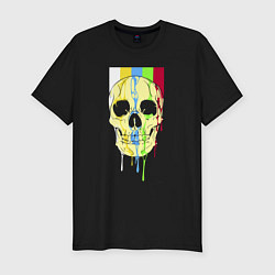 Футболка slim-fit Color skull - vanguard, цвет: черный