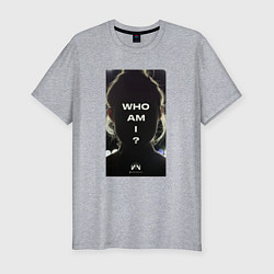 Мужская slim-футболка Who i am - Kojima