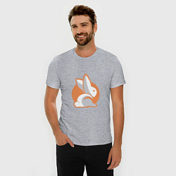 Футболка slim-fit Orange Rabbit, цвет: меланж — фото 2