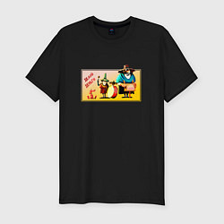 Футболка slim-fit Делай деньги Остров сокровищ, цвет: черный