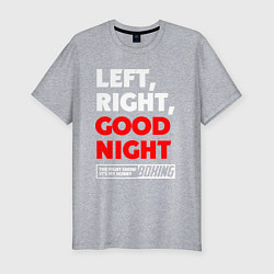 Футболка slim-fit Left righte good night, цвет: меланж