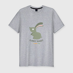 Футболка slim-fit Funny Rabbit, цвет: меланж