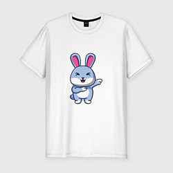 Футболка slim-fit Bunny Dab, цвет: белый