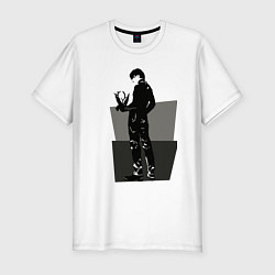 Футболка slim-fit Taylor of chaos Jimin, цвет: белый