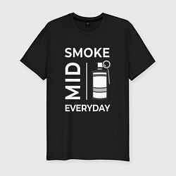 Футболка slim-fit Smoke Mid Everyday, цвет: черный