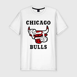 Футболка slim-fit Chicago Bulls SWAG, цвет: белый