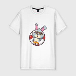 Футболка slim-fit Chill Rabbit, цвет: белый