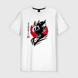 Мужская slim-футболка Жемчуг Дракона - Сон Гоку - Hero