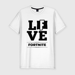 Футболка slim-fit Fortnite love classic, цвет: белый