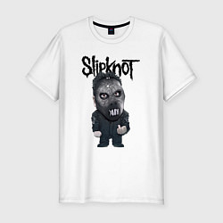 Футболка slim-fit Седьмой Slipknot, цвет: белый