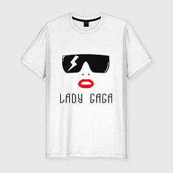 Футболка slim-fit Lady gaga musical, цвет: белый