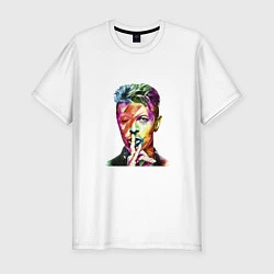 Футболка slim-fit David Bowie singer, цвет: белый