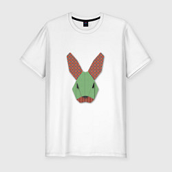 Мужская slim-футболка Patchwork rabbit