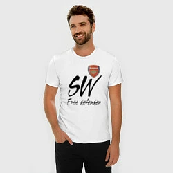 Футболка slim-fit Arsenal - sweeper - England - London, цвет: белый — фото 2