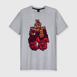 Футболка slim-fit Beast pop boxing, цвет: меланж