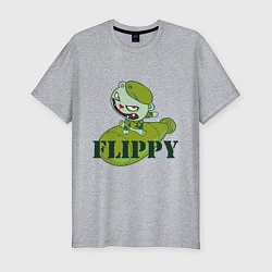 Футболка slim-fit Flippy bomb, цвет: меланж