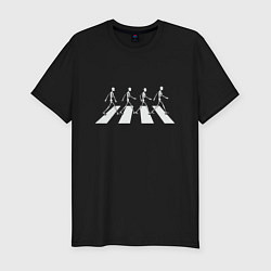 Футболка slim-fit Beatles dead, цвет: черный