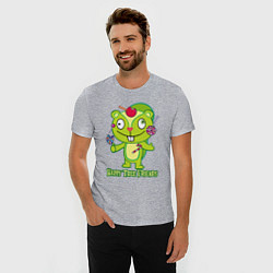 Футболка slim-fit Nutty, цвет: меланж — фото 2