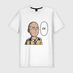 Футболка slim-fit Saitama - OK, цвет: белый