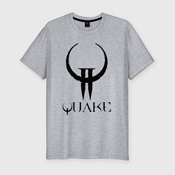 Футболка slim-fit Quake II logo, цвет: меланж