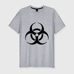 Футболка slim-fit Biological hazard, цвет: меланж