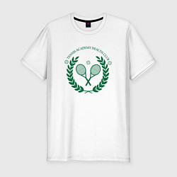 Футболка slim-fit Теннисный клуб, цвет: белый
