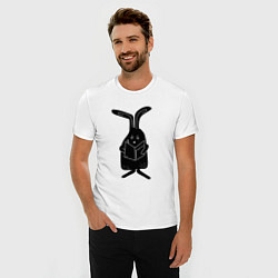 Футболка slim-fit Кролик пишет список дел, цвет: белый — фото 2