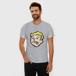 Футболка slim-fit Dead vault boy, цвет: меланж — фото 2