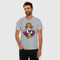 Футболка slim-fit Dj dog, цвет: меланж — фото 2