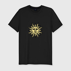 Футболка slim-fit Dark Souls - воины солнца, цвет: черный