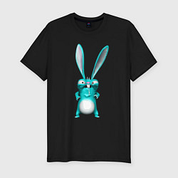 Футболка slim-fit Свирепый зайчара, цвет: черный