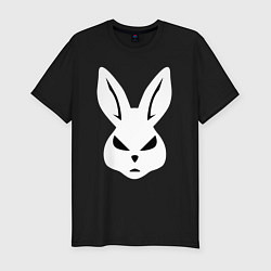 Мужская slim-футболка Evil bunny head