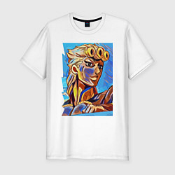 Футболка slim-fit Джорно Джованна - character, цвет: белый