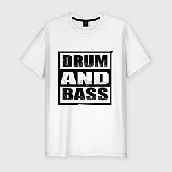 Футболка slim-fit DnB cube, цвет: белый